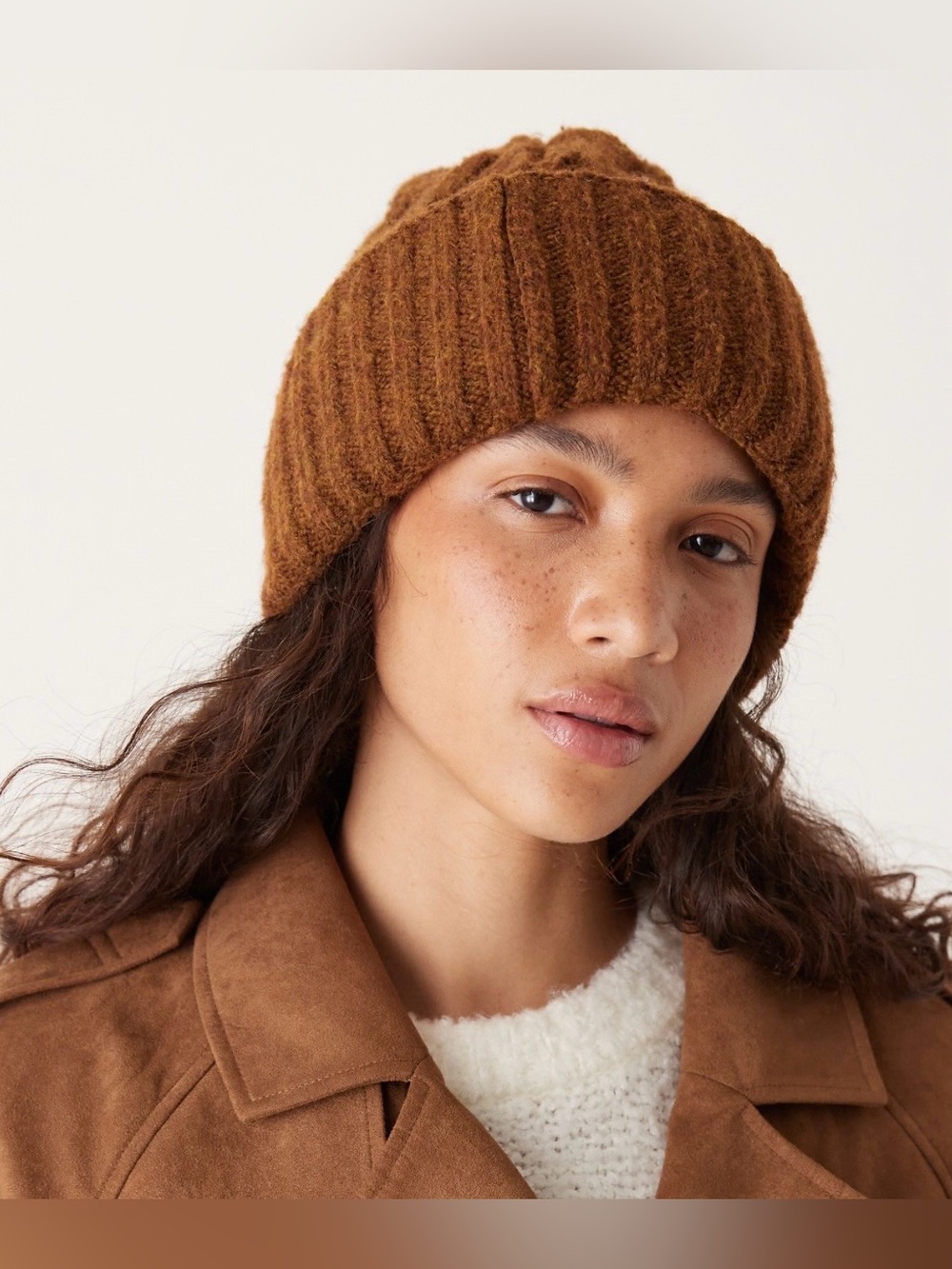 Free People Coastline Beanie In Coffee